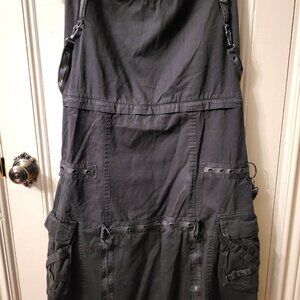 vintage Tripp NYC sz L long skirt Goth punk industrial convertible